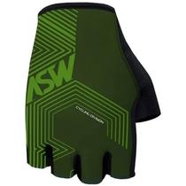 Luva Ciclismo Asw Flex Polygon Meio Dedo Verde Luva Ciclismo Asw Flex Polygon Meio Dedo Verde