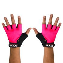 Luva Ciclismo Bike Academia Meio Dedo KTR Sport G Rosa