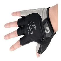 Luva Ciclismo Gel Mtb Preto Cinza Meio Dedo Moke Confortável