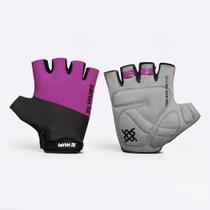Luva Ciclismo HUPI Tour Dedo Curto - Roxo Luva Ciclismo HUPI Tour Dedo Curto - Roxo