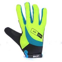 Luva Ciclismo SKIN AIR FLAT Amarelo e AZUL Luva Ciclismo SKIN AIR FLAT Amarelo e AZUL