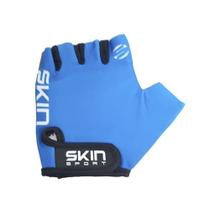 Luva Ciclismo Sport Fun Dedo Vazado Skin Azul