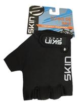 Luva Ciclista Bike Skin Sport Meio Dedo - Preto/Branco - M