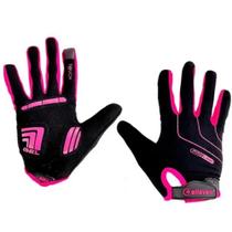 Luva Ciclista Dedo Longo Preta/Rosa Gel Elleven Luva Ciclista Dedo Longo Preta/Rosa Gel Elleven