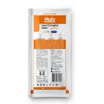 Luva Cirúrgica de Látex com Pó, Tamanho 6.5 Medix - Kit com 10 pares Luva Cirúrgica de Látex com Pó, Tamanho 6.5 Medix - Kit com 10 pares