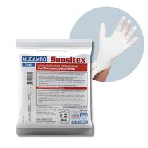 Luva Cirúrgica Estéril Sensitex Tamanho 7,5 C/ Pó - Mucambo