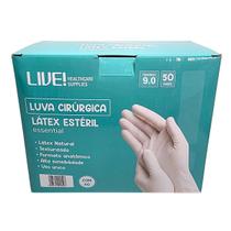 Luva cirúrgica latéx estéril c/pó 9.0 essential 100 par live tamanho:9.0 Luva cirúrgica latéx estéril c/pó 9.0 essential 100 par live tamanho:9.0