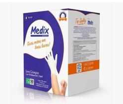 Luva cirurgica latex s po tam 7.5 par 9458 -medix