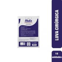 Luva Cirúrgica Medix - Kit com 10 pares Tamanho 6.5 Luva Cirúrgica Medix - Kit com 10 pares Tamanho 6.5