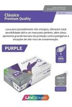 Luva classico purple premium quality com pó - UNIGLOVES