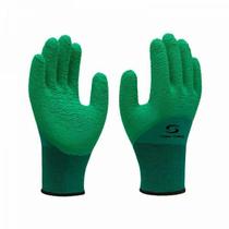 Luva com Banho Látex Natural Corrugado SS1009 CA 31895 Super Safety