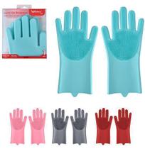 Luva com esponja de silicone longa colors