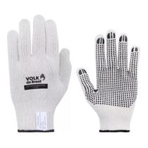 Luva Cotton Tricotada Com Pigmento Antiderrapante Volk - Branco Luva Cotton Tricotada Com Pigmento Antiderrapante Volk - Branco