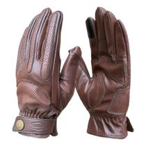 Luva Couro Moto Milhawk Cafe Racer Marrom M Luva Couro Moto Milhawk Cafe Racer Marrom M
