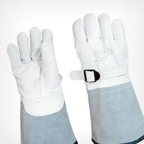 Luva Couro Vaqueta Cobertura punho de raspa - Valcan