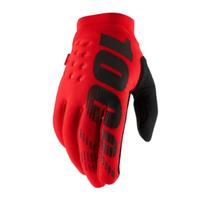 Luva Cross Motocross 100% Brisker Vermelho Cross Trilha Bike