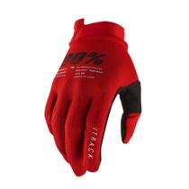 Luva Cross Motocross 100% Itrack Vermelho Cross Trilha Bike Luva Cross Motocross 100% Itrack Vermelho Cross Trilha Bike