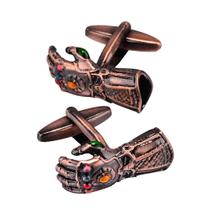 Luva Cufflinks Vintage Copper Gauntlet para homens
