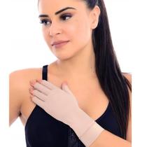 Luva Curta Para Tratamento De Queimadura com Proteção Solar Uv +50 Ortopédica Elástica