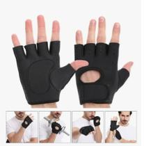 Luva De Academia Treino Musculação Antiderrapante Reforçada Preto Luva De Academia Treino Musculação Antiderrapante Reforçada Preto