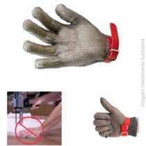Luva de aço 5 dedos profissional para cortadores de tecidos, tamanho - p Luva de aço 5 dedos profissional para cortadores de tecidos, tamanho - p