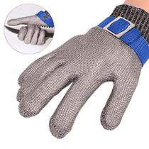 Luva De Açougueiro Fios De Aço Inox Anti Corte Alta Proteção