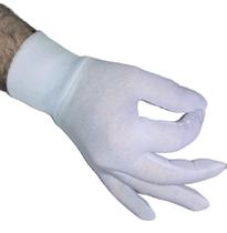 Luva de Algodão Kit 10 Prs Tamanho P Alergia mãos Branca Fantasia Garçom Buffet Antialérgica