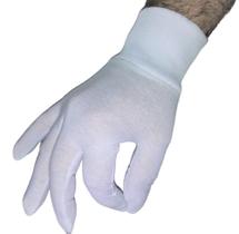 Luva de Algodão Kit 6 Pares M Branca Fantasia Alergia Buffet Garçom Antiestática Luva de Algodão Kit 6 Pares M Branca Fantasia Alergia Buffet Garçom Antiestática