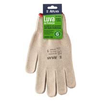 Luva de algodao pigmentada grande - atlas