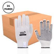 Luva de Algodão Pigmentada Volk Branca Epi Obra C/ 24 Pares Luva de Algodão Pigmentada Volk Branca Epi Obra C/ 24 Pares