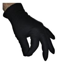 Luva De Algodão Preta Tamanho G Kit 2 Pares