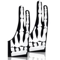 Luva de artista Jecery Skeleton 2 Finger para tablet de desenho