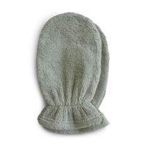 Luva de banho para bebês, mushie, algodão orgânico, pacote com 2 (Moss) Luva de banho para bebês, mushie, algodão orgânico, pacote com 2 (Moss)