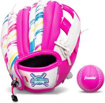Luva de beisebol Franklin Sports Air Tech Foam 9.0 - branca/rosa Luva de beisebol Franklin Sports Air Tech Foam 9.0 - branca/rosa