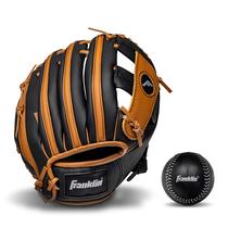 Luva de beisebol Franklin Sports RTP Child Tball Black/Tan 9.5