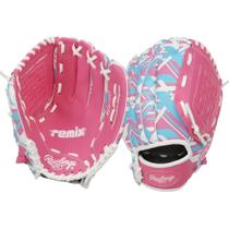 Luva de beisebol Rawlings REMIX T-Ball & Youth 10,5 polegadas rosa