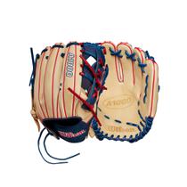 Luva de beisebol WILSON A1000 1912 12” Infield Blonde/Azul/Vermelha