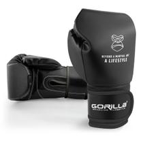 Luva De Boxe 12Oz Profissional Black Classic Gorilla Luta Artes Marciais Qualidade