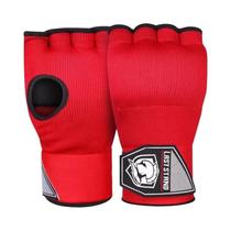 Luva De Boxe De Gel Com Dedos Cortados E Faixa Longa Para Treinamento De Muay Thai MMA