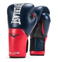 Luva de boxe e muay thai everlast pro style elite v2 azul e vermelha