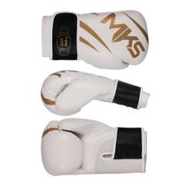 Luva de Boxe MKS Champions V3 Branco/Dourada