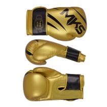 Luva de Boxe MKS Champions V3 Dourada/Preto