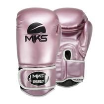 Luva de Boxe MKS Energy Rosa/Prata Luva de Boxe MKS Energy Rosa/Prata