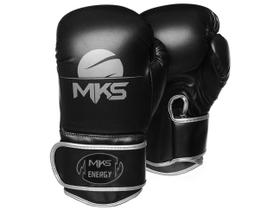 Luva de Boxe MKS Energy V2 Black & Silver Luva de Boxe MKS Energy V2 Black & Silver