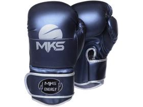 Luva de Boxe MKS Energy V2 Metalic Blue Luva de Boxe MKS Energy V2 Metalic Blue