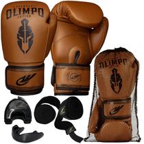 Luva De Boxe Muay Thai Bandagem Bucal Case Kickboxing