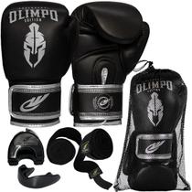 Luva De Boxe Muay Thai Bandagem Bucal Case Kickboxing