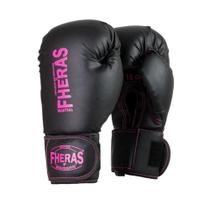 Luva de Boxe / Muay Thai Fheras Pro Black Pink