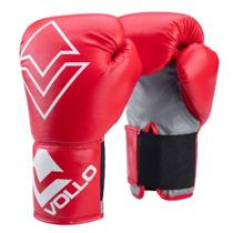 Luva de Boxe Muay Thai Iniciante Training Vollo Infantil/Junior 8Oz Vermelho