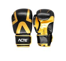 Luva De Boxe Muay Thai Premium 10oz P13-10 Acte Sports - Preto / Dourado